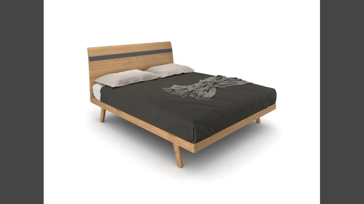 Letto Berlino in legno di rovere di Le Fablier