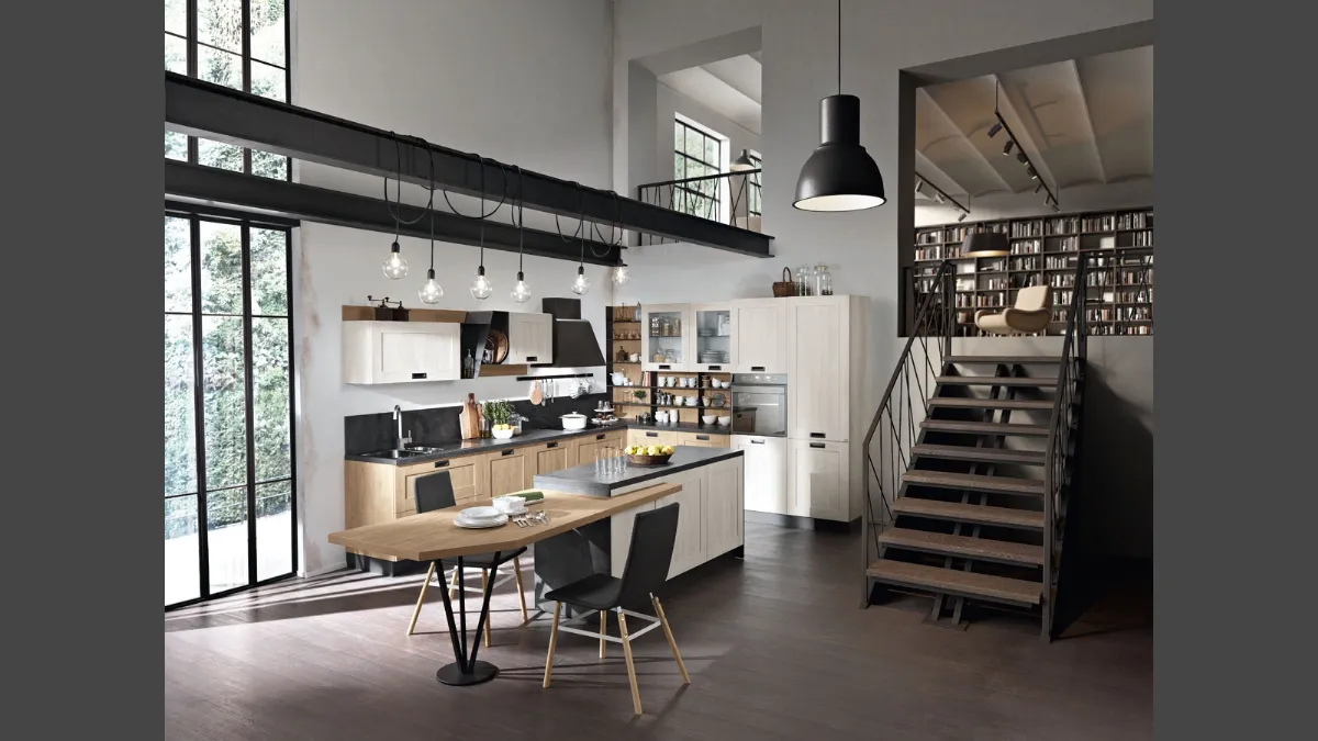 Cucina Moderna con isola Daytona Urban Style 16 di Spar