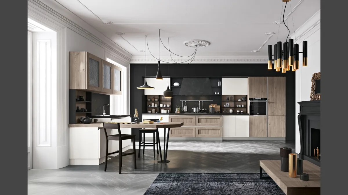 Cucina Moderna con penisola Daytona Elegance Style 50 di Spar